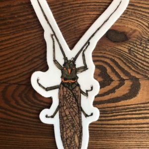 Salmon Fly Sticker